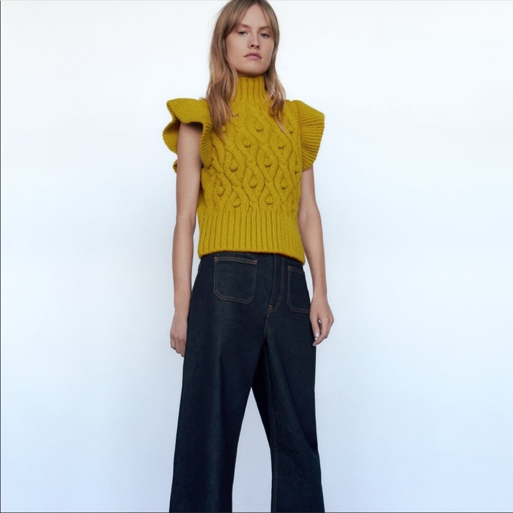 Zara PomPom Knit Vest